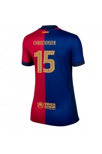 Barcelona Andreas Christensen #15 Fotballdrakt Hjemme Klær Dame 2024-25 Korte ermer